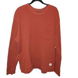 Roots XXL waffle orange long sleeve top